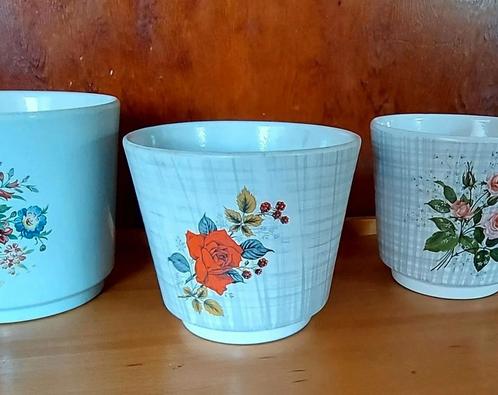 Retro bloempot, Tuin en Terras, Bloempotten, Ophalen of Verzenden