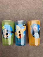 3 gekleurde Disney glazen, Verzamelen, Ophalen, Zo goed als nieuw, Overige typen