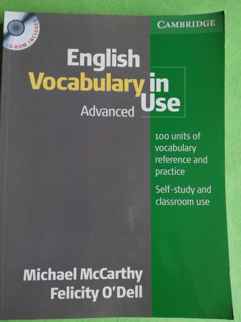 English Vocabulary in Use - advanced avec CD-ROM, Livres, Livres scolaires, Comme neuf, Anglais, Secondaire, Enlèvement ou Envoi
