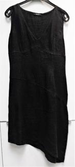 linnen kleed zwart maat 42 Amuleti, Comme neuf, Noir, Taille 42/44 (L), Enlèvement ou Envoi