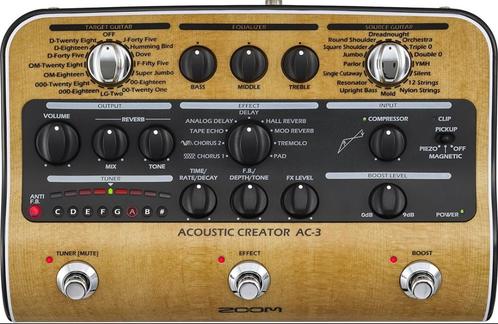 Zoom AC3 - Acoustic creator, Muziek en Instrumenten, Effecten, Gebruikt, Chorus, Delay of Echo, Reverb, Overige typen, Equalizer