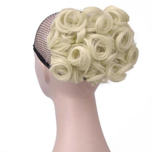 AANBIEDING : Chignon elastisch haarstukje / vlinderkam kleur, Handtassen en Accessoires, Uiterlijk | Haarverzorging, Nieuw, Pruik of Haarverlenging