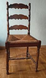 6 antieke stoelen met rieten zitting, Antiek en Kunst, Ophalen of Verzenden