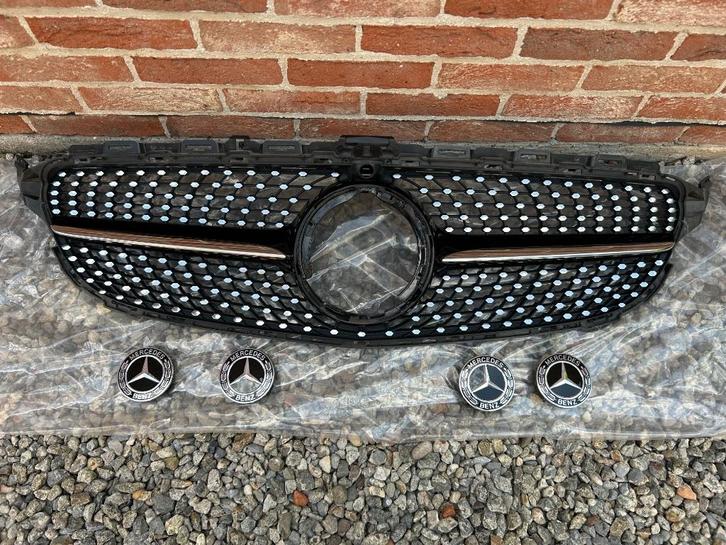 Mercedes C Originele Diamond Star Grille Facelift 2018-2021, Auto-onderdelen, Carrosserie, Mercedes-Benz, Voor, Gebruikt, Ophalen