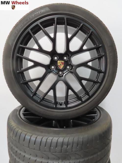 Originele Porsche Macan RS Spyder 21 inch velgen zomerbanden, Auto-onderdelen, Banden en Velgen, Banden en Velgen, Zomerbanden