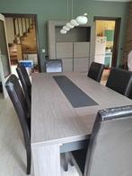 Canapés 3 et 2 places en cuir et vaissellier, Maison & Meubles, Canapés | Salons, Enlèvement, Comme neuf, Cuir
