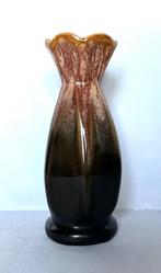 vaas Belgisch keramiek Belgium glazuur drip techniek vintage, Antiek en Kunst, Antiek | Vazen, Ophalen of Verzenden