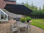 Zweefparasol + parasolvoet in arduin., Ophalen, Gebruikt, Zweefparasol