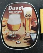 Vintage grote sticker bier merk Duvel Moortgat 22x17 cm, Reclamebord, Plaat of Schild, Duvel, Ophalen of Verzenden, Zo goed als nieuw