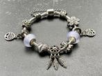 Knappe armband met dromenvanger, engel en bloemen, NIEUW, Ophalen of Verzenden, Nieuw, Met strass