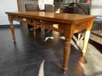 Houten handgemaakte salontafel, Huis en Inrichting, Ophalen, Overige materialen, Gebruikt, 100 tot 150 cm