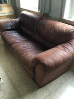 Lederen salon, Huis en Inrichting, Zetels | Complete zithoeken, Ophalen, Gebruikt, Leer