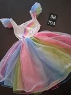 Prinsessenjurk kleed regenboog maat 98-104, Ophalen of Verzenden, Zo goed als nieuw