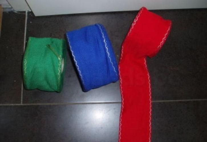 borduren linnen blauw rood groen  lint, Hobby & Loisirs créatifs, Broderie & Machines à broder, Neuf, Enlèvement ou Envoi