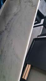 gratis stoelen + tafel met marmeren blad, Huis en Inrichting, Tafels | Eettafels, Ophalen, Gebruikt, 50 tot 100 cm, Vijf personen of meer