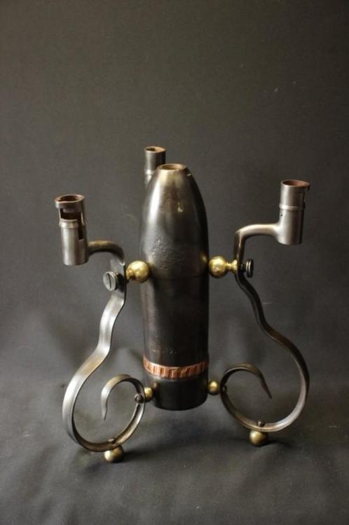 Prachtige 75mm Franse trench-art LEEG, Verzamelen, Militaria | Algemeen, Ophalen of Verzenden