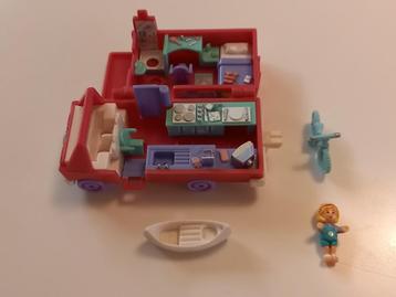 Campervan camper 1994 vintage Polly Pocket bus Bluebird  beschikbaar voor biedingen