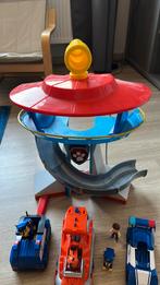 Paw patrol uitkijktoren met figuren en auto’s, Kinderen en Baby's, Ophalen, Zo goed als nieuw