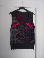 Blouse DEPT Tricot grise et fuchsia, Vêtements | Femmes, Comme neuf, Taille 38/40 (M), Sans manches, DEPT