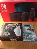 Nintendo Switch met wireless Zelda controler en spel, Ophalen, Gebruikt, Met 2 controllers, Switch 2019 Upgrade
