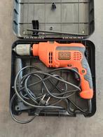 Boormachine met de koffer Black&Decker 600W KR604CRESK, Doe-het-zelf en Bouw, Ophalen, Boormachine