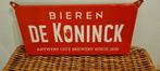 Emaille reclamebord bord bier de Koninck Antwerpen, Verzamelen, Merken en Reclamevoorwerpen, Ophalen of Verzenden, Gebruikt, Reclamebord