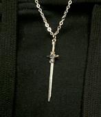 3 STUKS zilver kettingen y2k gothic vintage style, Handtassen en Accessoires, Kettingen, Verstelbaar, Verzenden, Nieuw, Zilver