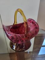 Vintage glazen mandje, Antiek en Kunst, Ophalen