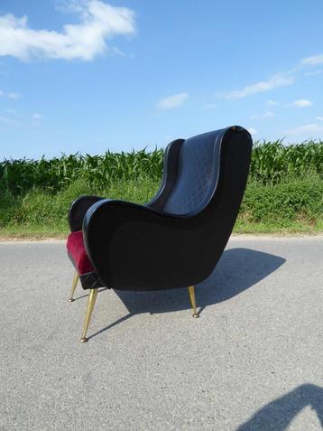 VINTAGE RÉTRO SIÈGE LOUNGE FIFTY ITALIE DESIGN RELAX