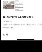 Salontafel x-poot york, Huis en Inrichting, Ophalen, Nieuw