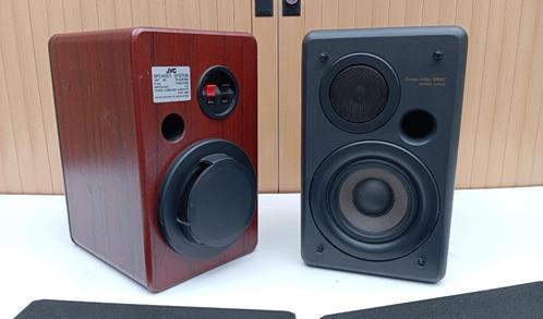 speakers DYNAMIC AXIAL-DRIVE WOOFER SYSTEM JVC luidsprekers, Audio, Tv en Foto, Luidsprekerboxen, Gebruikt, Front, Rear of Stereo speakers