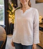 Blouse blanche brodée, Enlèvement ou Envoi, Comme neuf, Taille 36 (S), Blanc