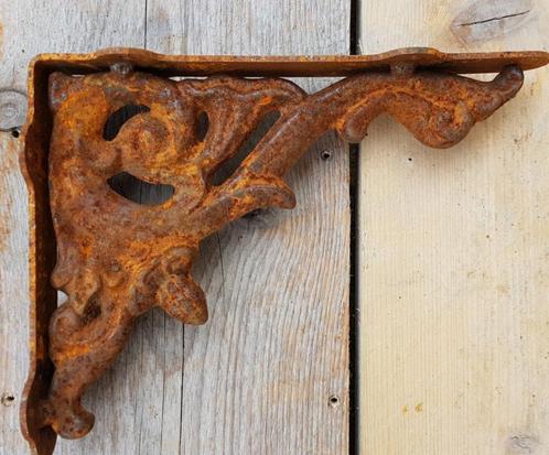 Landelijke gietijzeren beugels dragers wandplank boekenplank, Huis en Inrichting, Woonaccessoires | Wandplanken en Boekenplanken