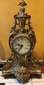 Antieke kandelaars plus bijhorende klok, Antiek en Kunst, Antiek | Kandelaars, Ophalen, Koper of Brons