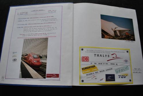 Gros Album photos originales THALYS TGV 67 RARE UNIQUE Train, Collections, Trains & Trams, Utilisé, Train, Enlèvement ou Envoi