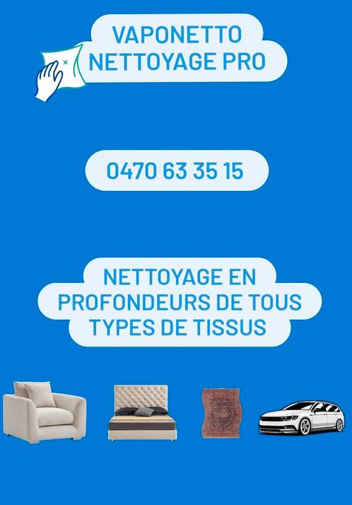 NETTOYAGE PRO: fauteuils,tapis, matelas, sièges auto, ect..., Maison & Meubles, Canapés | Salons, Comme neuf, Tissus, Enlèvement ou Envoi