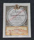Chateau Rauzan Gassies Margaux 1984 vintage etiket, Comme neuf, France, Enlèvement ou Envoi, Vin rouge