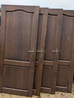 Portes intérieures en chêne massif avec serrures, charnières, Bricolage & Construction, Enlèvement, Bois, 200 à 215 cm, Porte intérieure