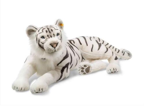Steiff knuffel de witte tijger Tuhin, wit, Kinderen en Baby's, Speelgoed | Knuffels en Pluche, Ophalen