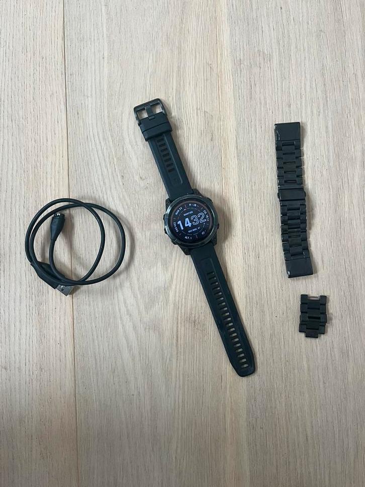 Montre Garmin Fenix 7 Solar, Handtassen en Accessoires, Sporthorloges, Zo goed als nieuw, Conditie, Ophalen