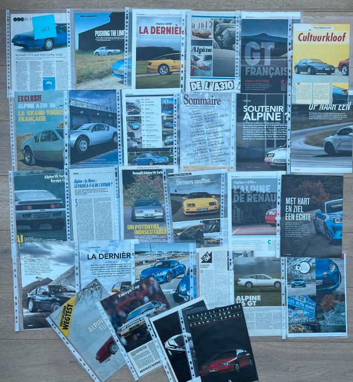 RENAULT ALPINE - ARTICLES, Livres, Autos | Brochures & Magazines, Renault, Enlèvement ou Envoi