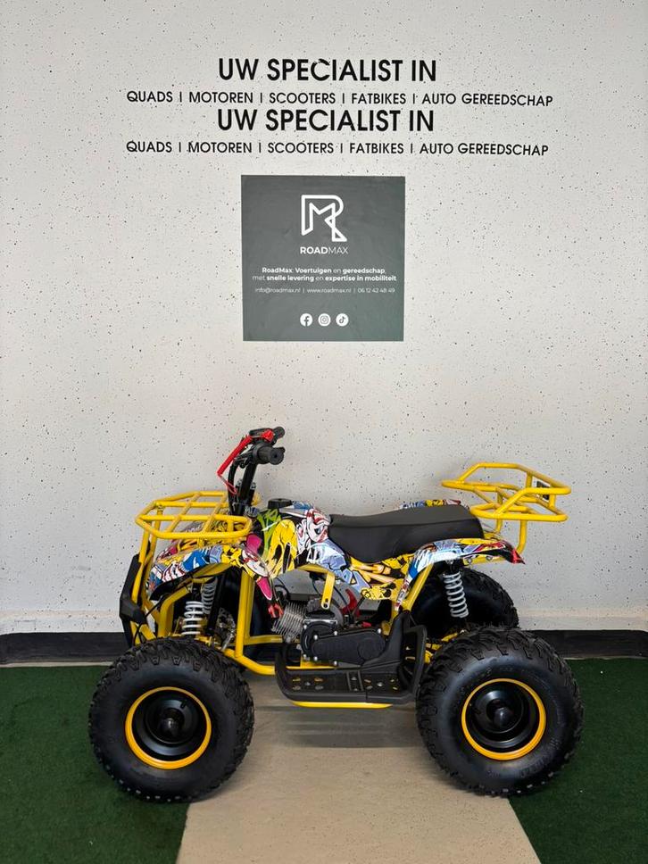 🚀Nieuw🚀Kinderquad Benzine 50cc 50km/h Geel Ultra Motocross, Kinderen en Baby's, Speelgoed | Buiten | Accuvoertuigen, Nieuw, Ophalen of Verzenden