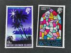 Solomon Islands 1969 - Kerstmis, glasraam, duif, palmbomen *, Ophalen of Verzenden, Postfris