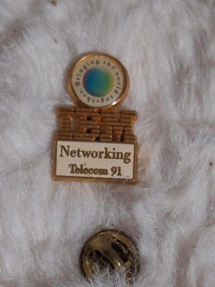 Vintage luxe IBM brochespelden, Verzamelen, Speldjes, Pins en Buttons, Zo goed als nieuw, Merk, Ophalen of Verzenden