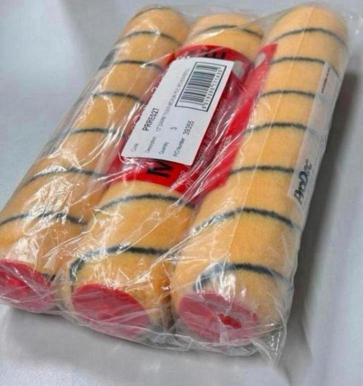 3 x ProDec Tiger Stripe Medium Pile Roller Sleeve 300mm rol, Doe-het-zelf en Bouw, Schildersmaterialen, Nieuw, Verfroller, Ophalen of Verzenden