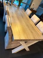 Landelijke eettafel 225cm l 1 m breed en 80cm hoog, Ophalen, Zo goed als nieuw