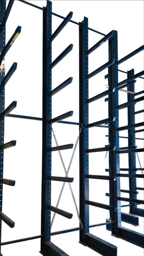 Draagarmstelling Polypal. 8x Staander 550cm hoog 100cm diep., Zakelijke goederen, Kantoor en Winkelinrichting | Magazijn, Stelling en Opslag