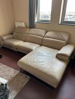 Luxe leren hoekbank –echt leder –met verstelbaar liggedeelte, Huis en Inrichting, Ophalen, 250 tot 300 cm, Hoekbank, Driepersoons