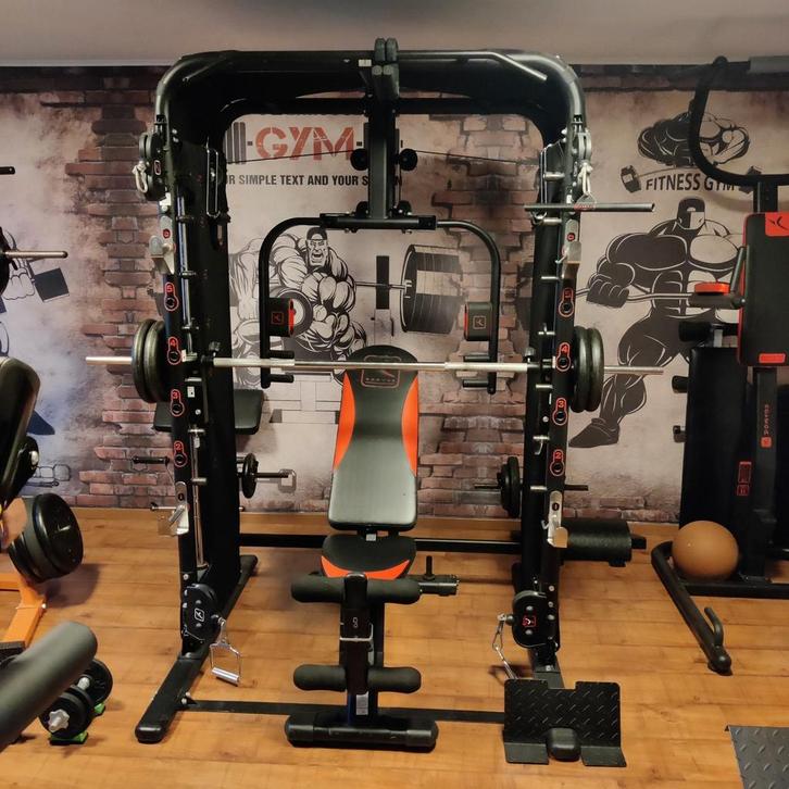 Domyos BM970 multistation + tractieapparaat, Sport en Fitness, Fitnessapparatuur, Gebruikt, Overige typen, Armen, Borst, Buik