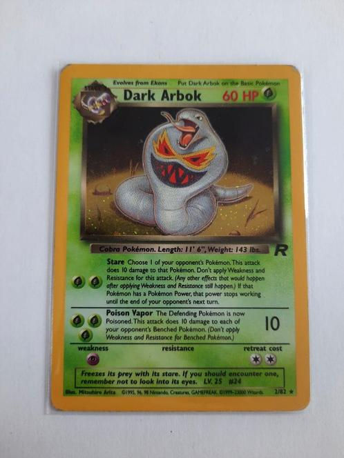 Dark arbok team rocket holo, Hobby en Vrije tijd, Verzamelkaartspellen | Pokémon, Zo goed als nieuw, Booster, Ophalen of Verzenden
